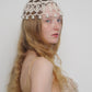 BEIGE PEARLS HEADPIECE