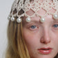 BEIGE PEARLS HEADPIECE