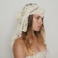 Beige crochet headpiece