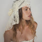 Beige crochet headpiece