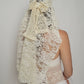 Beige crochet headpiece