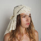 Beige crochet headpiece