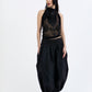 BLACK LONG BALLOON SKIRT