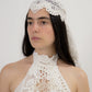 Lace and pearls headpiece