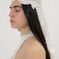 Lace and pearls headpiece