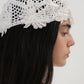 Butterfly crochet detail headpiece